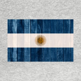 Flag of Argentina - Wood T-Shirt